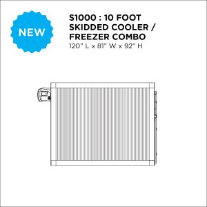 S1000 10' Skidded Cooler / Freezer Combo
