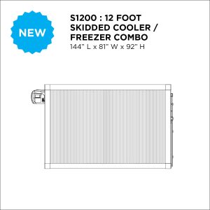 S1200 12' Skidded Cooler / Freezer Combo
