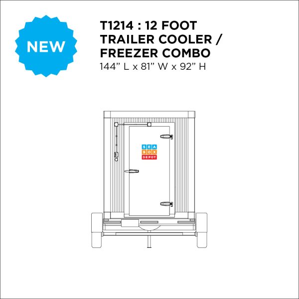 T1214 12' Trailer Cooler / Freezer Combo - Image 2