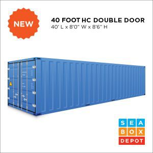 New 40' Highcube Double Door