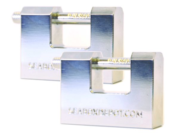 Package of 2 Shipping Container Locks 60mm