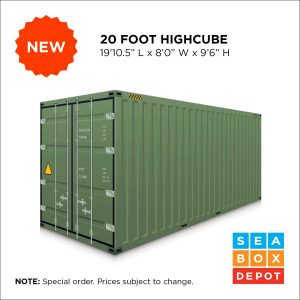 New 20' Highcube - Green