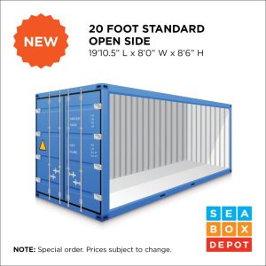 New 20' Standard With Open Side